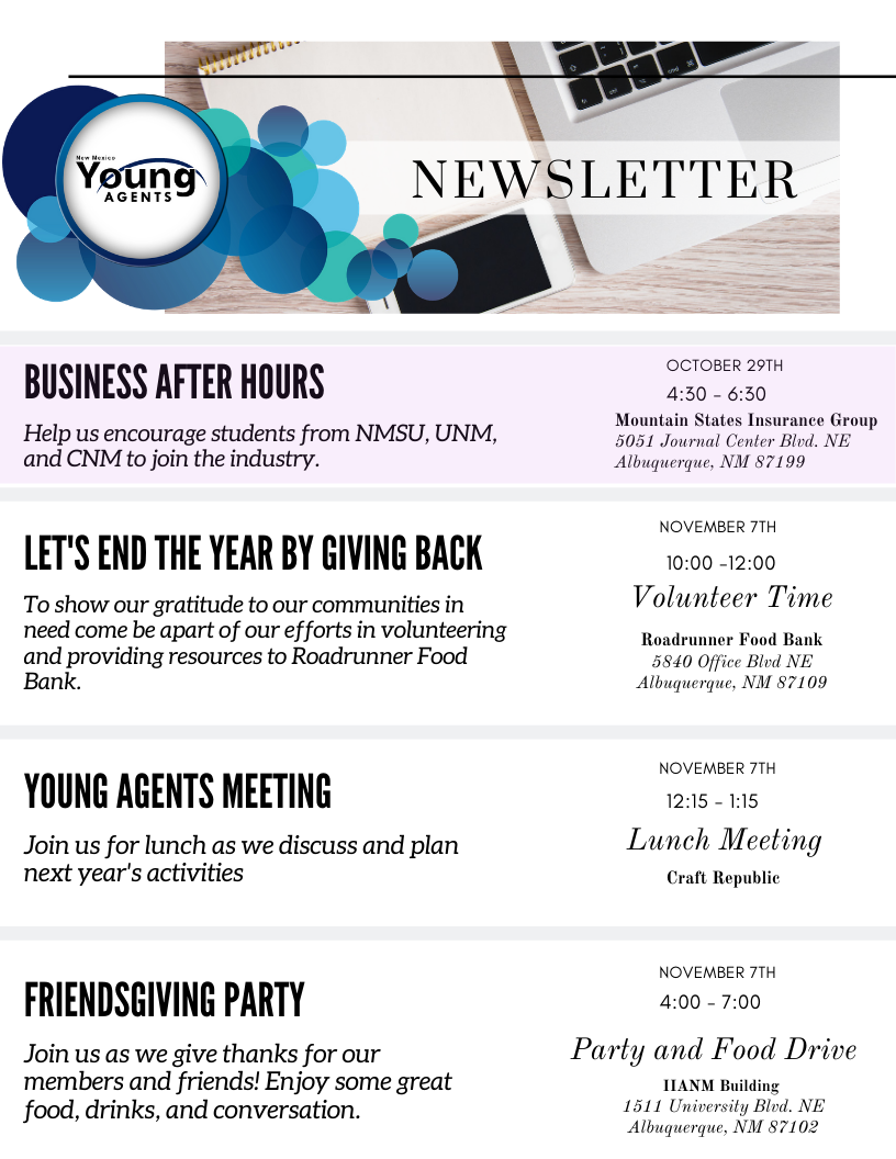 10.21 YA Newsletter 10.21 YA Newsletter