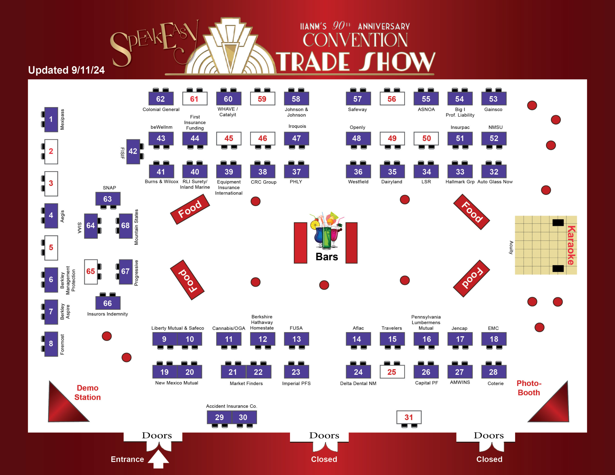 Trade Show Layout 9-11